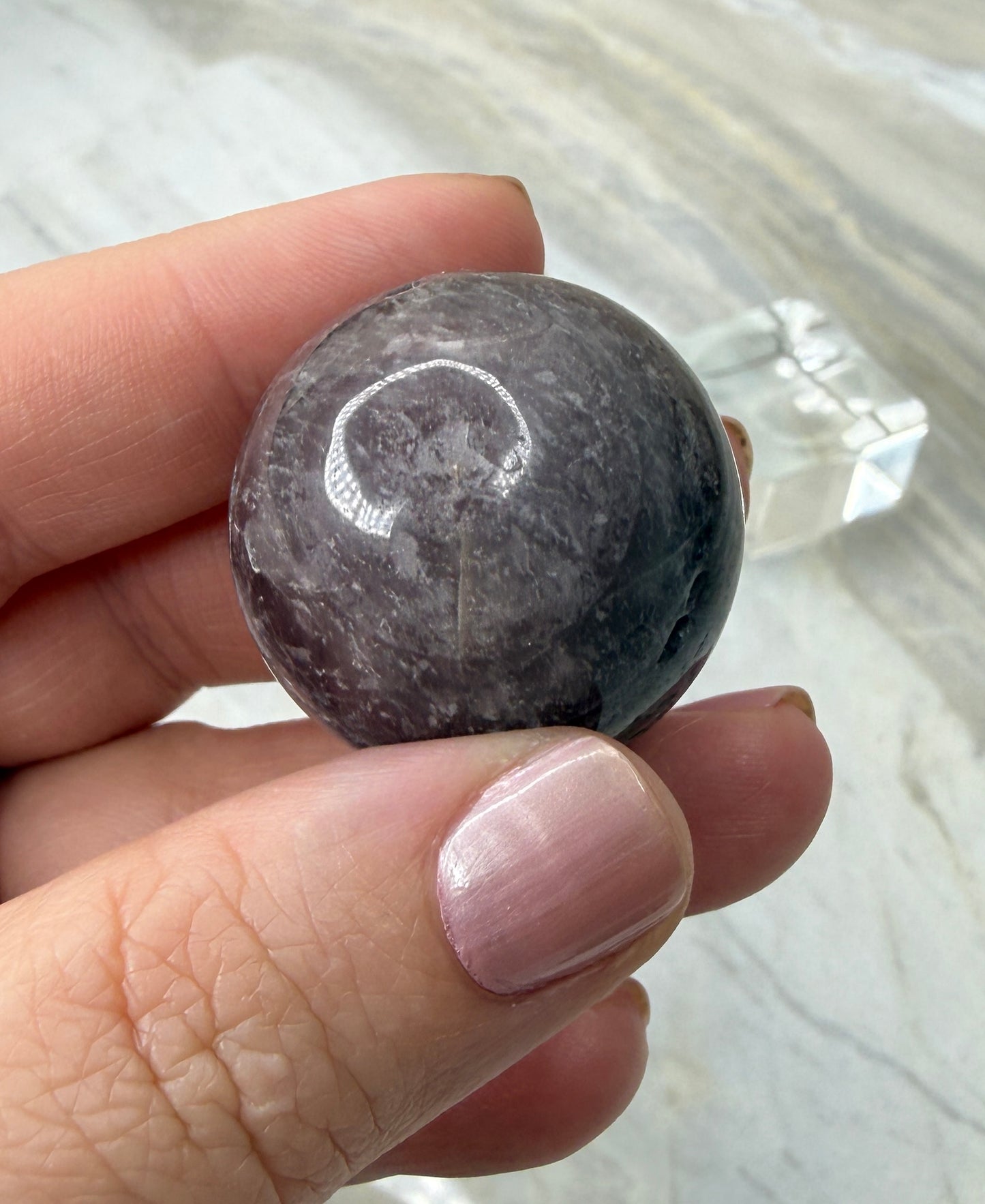 Pink Lithium Sphere from Brazil