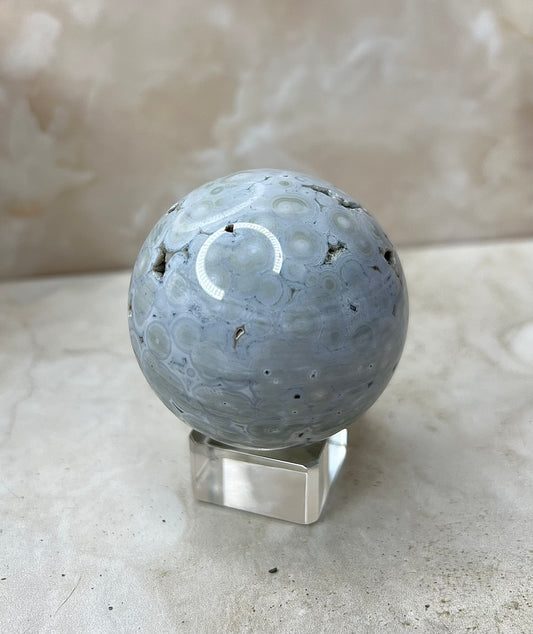 Old Stock Ocean Jasper Sphere 58mm