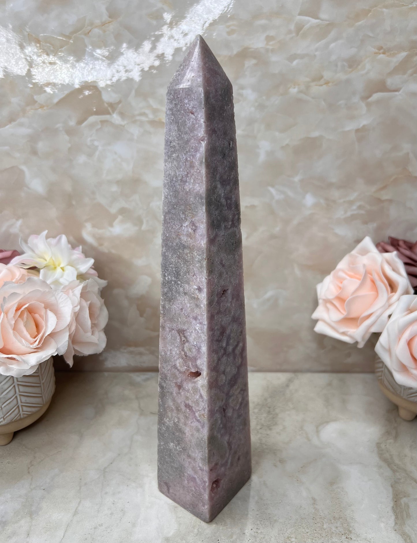 Pink Amethyst Obelisk