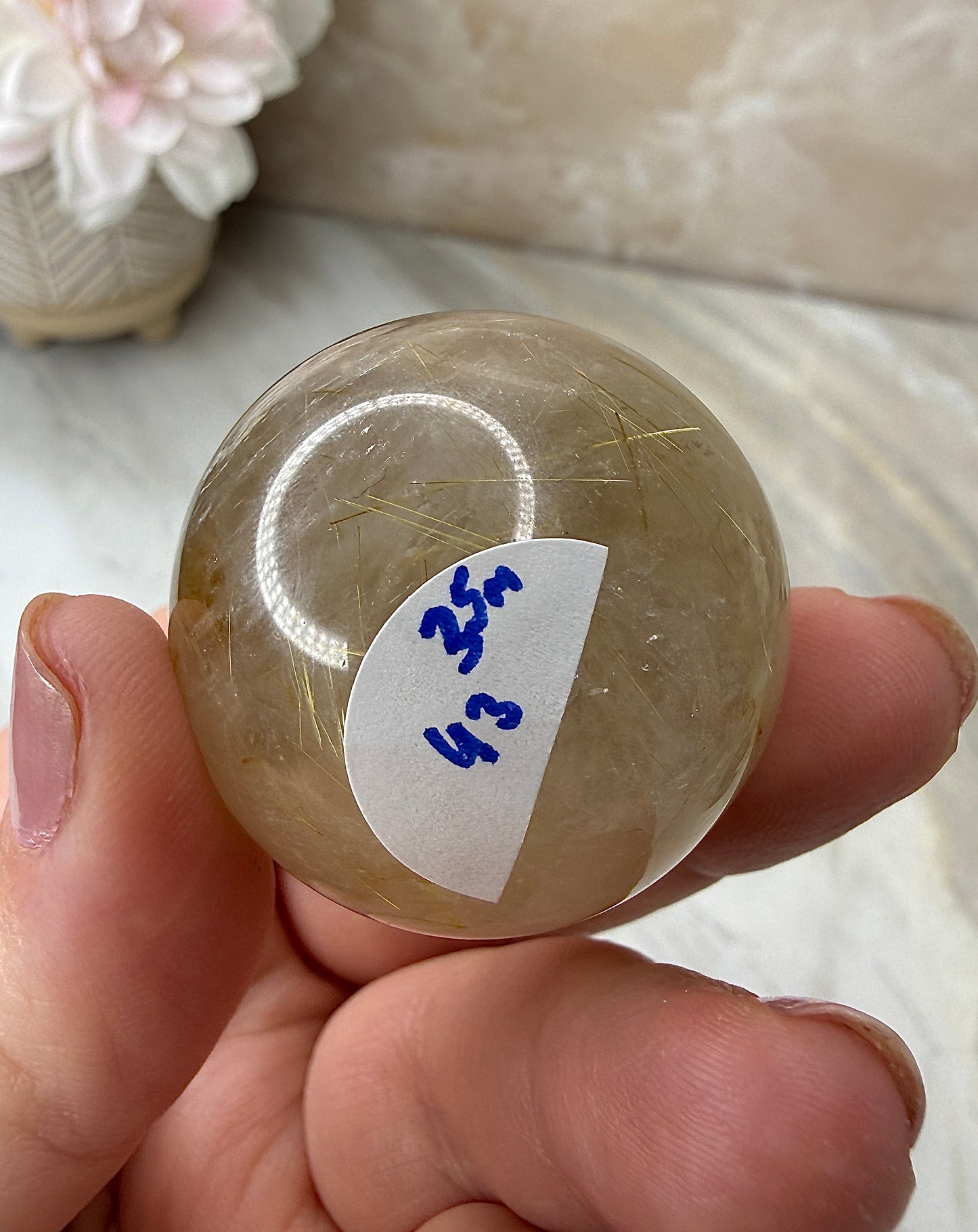 Rutile Sphere 35mm from Brazil