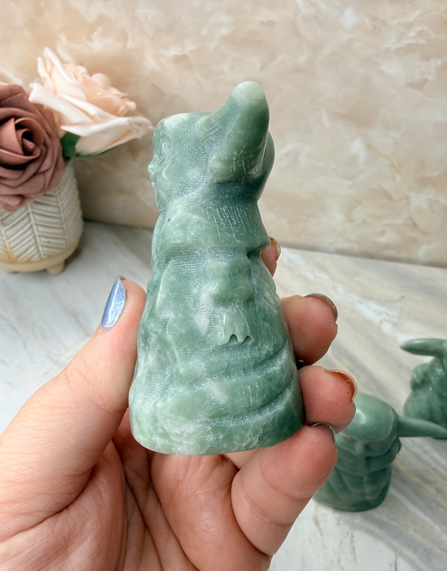 Jade Grogu Carving