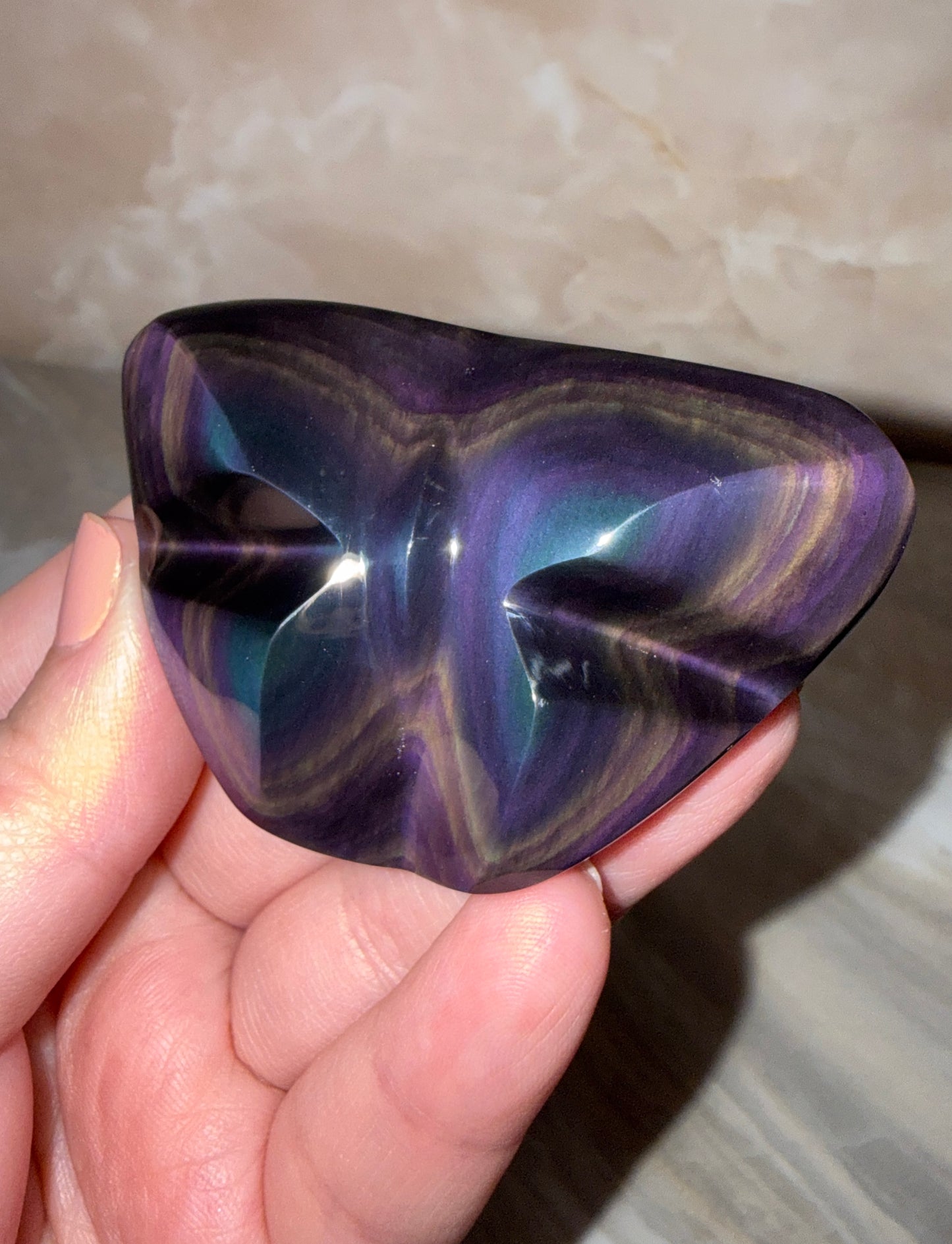 Rainbow Obsidian Butterfly