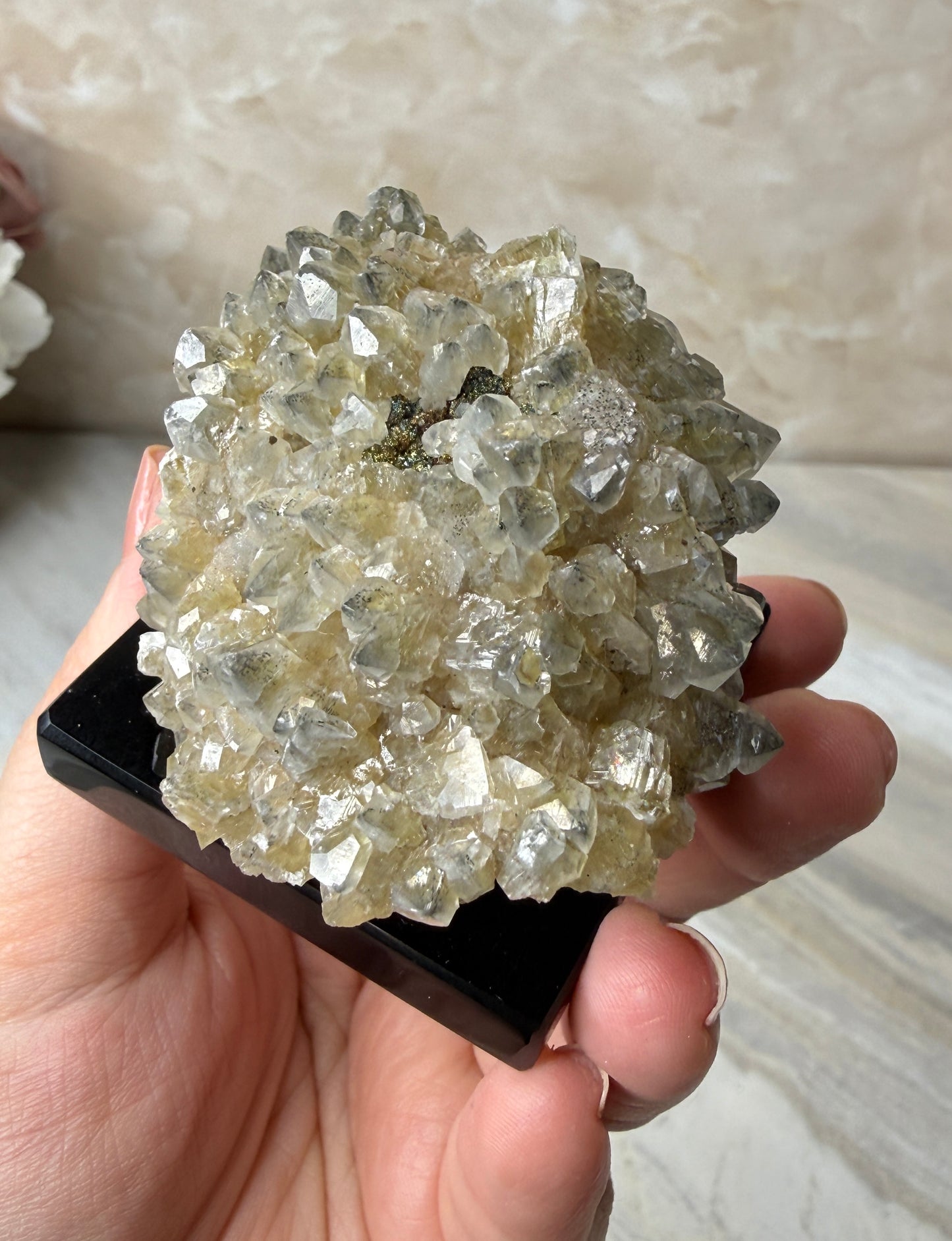 Calcite & Sulphurpyrite Cluster
