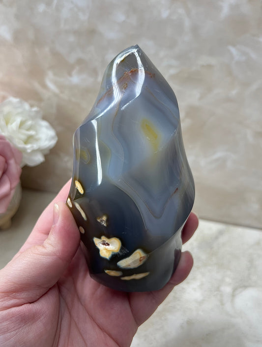 Orca Agate Flame