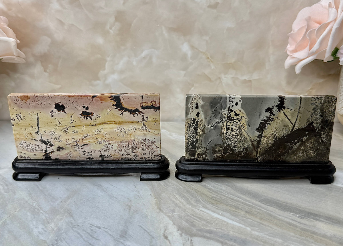 Picture Jasper Slab on Stand