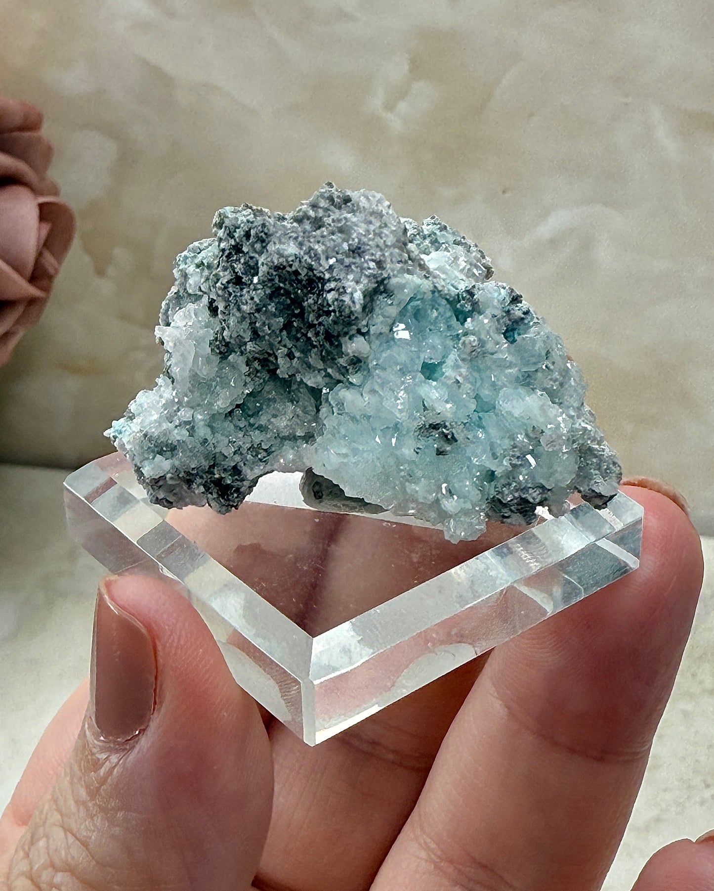 Calcite with Copper from Mexico