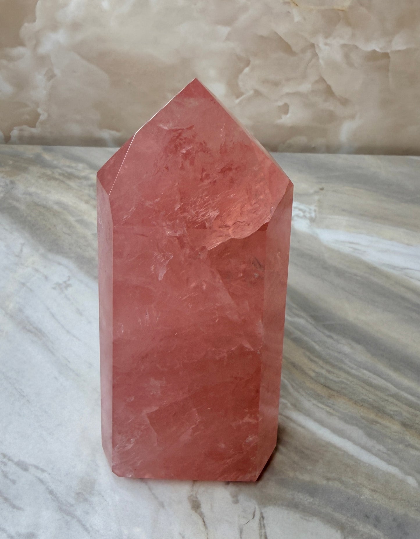 High Quality Rose Quartz Tower