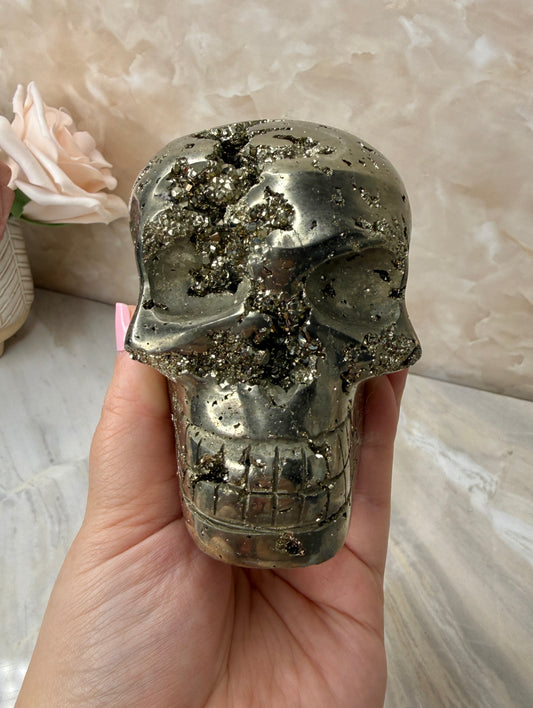 Pyrite Skull