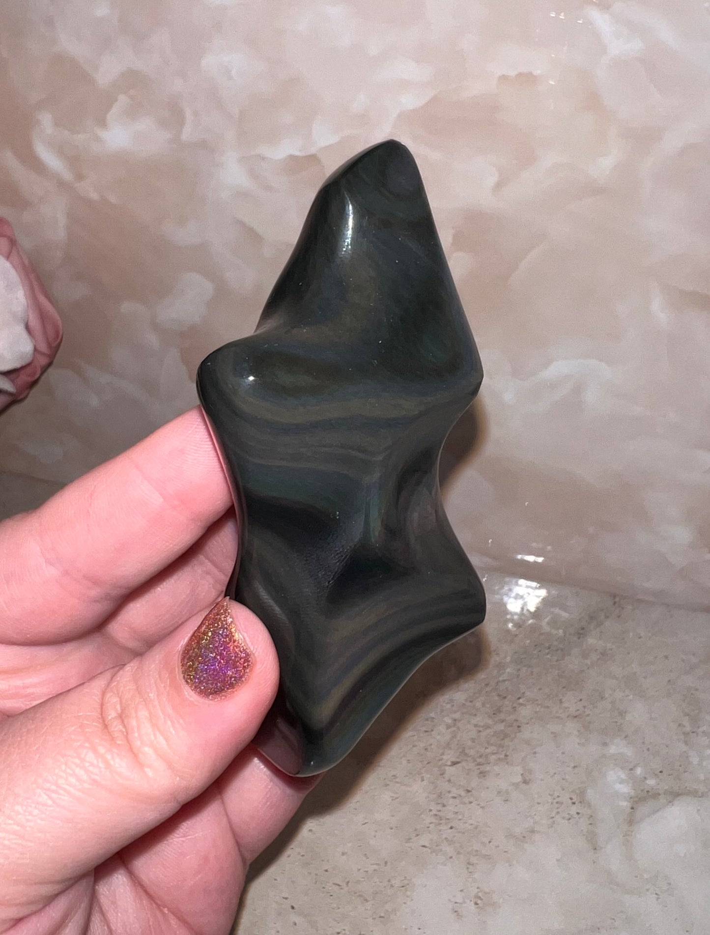 High Quality Rainbow Obsidian Freeform