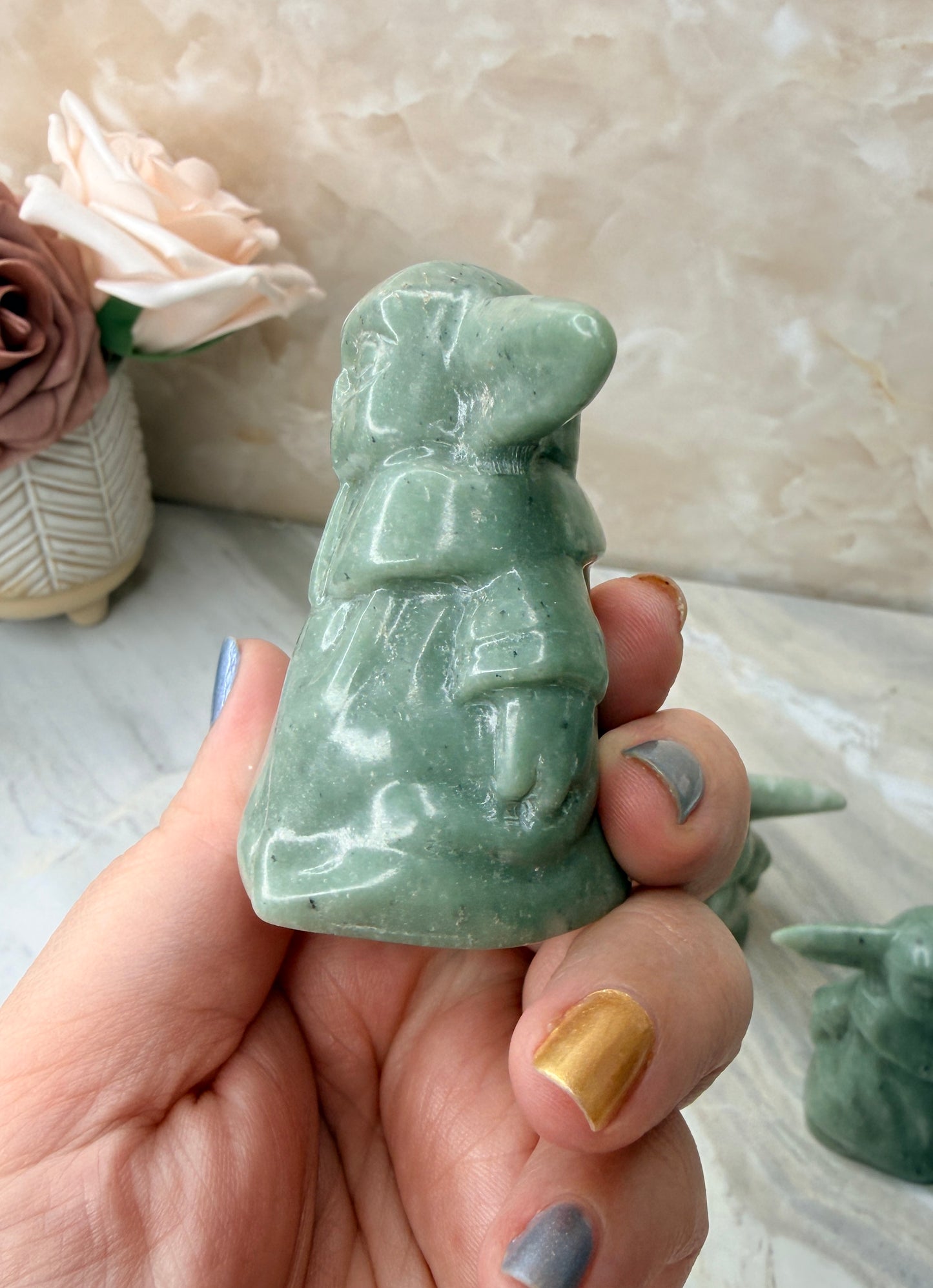 Jade Grogu Carving