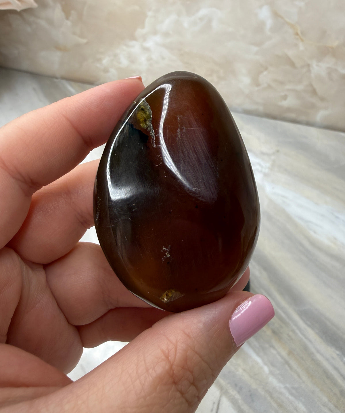 UV Reactive Indonesian Blue Amber Freeform