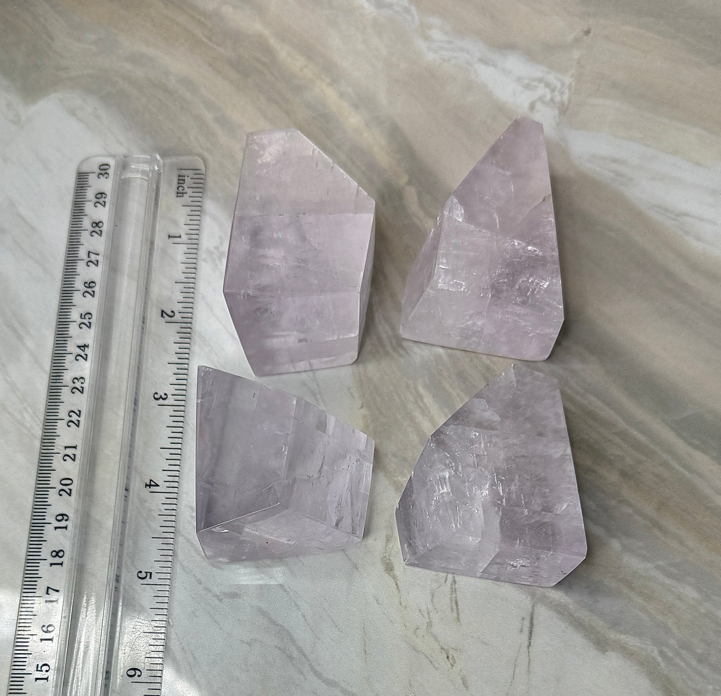 Fully Polished Purple Calcite from Madagascar