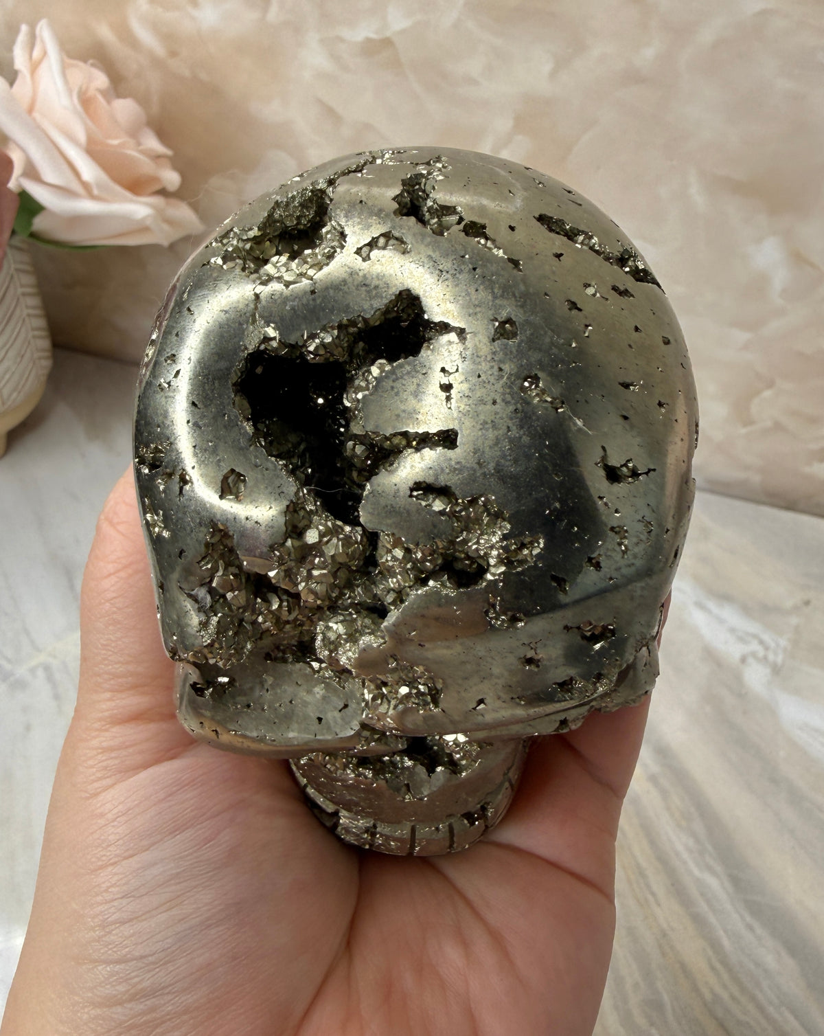 Pyrite Skull