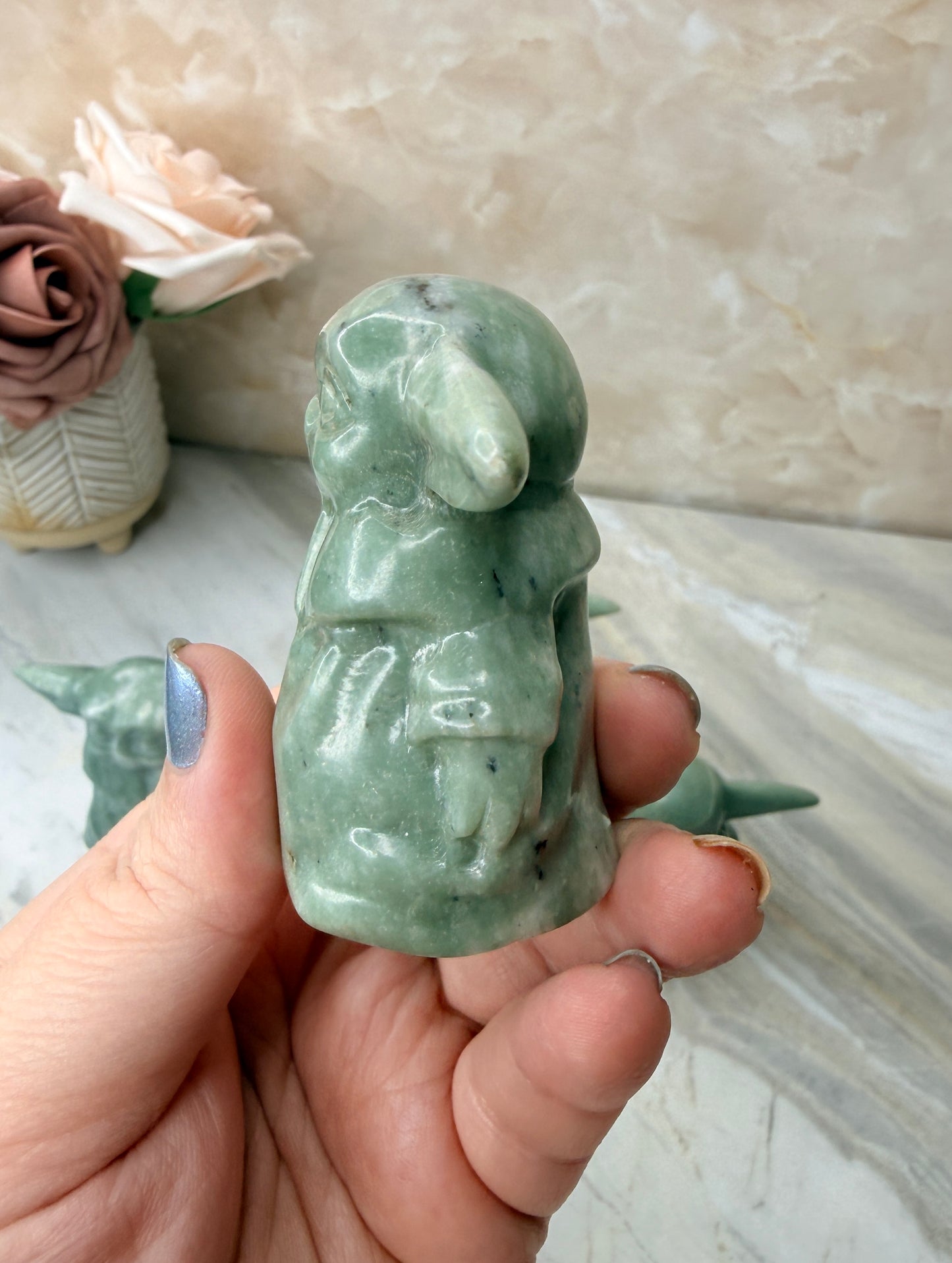 Jade Grogu Carving