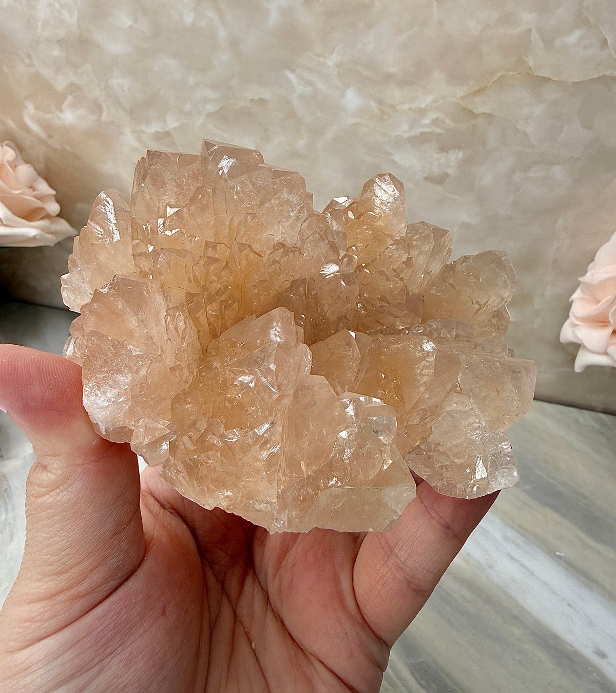 Pink/Peach Dogtooth Calcite