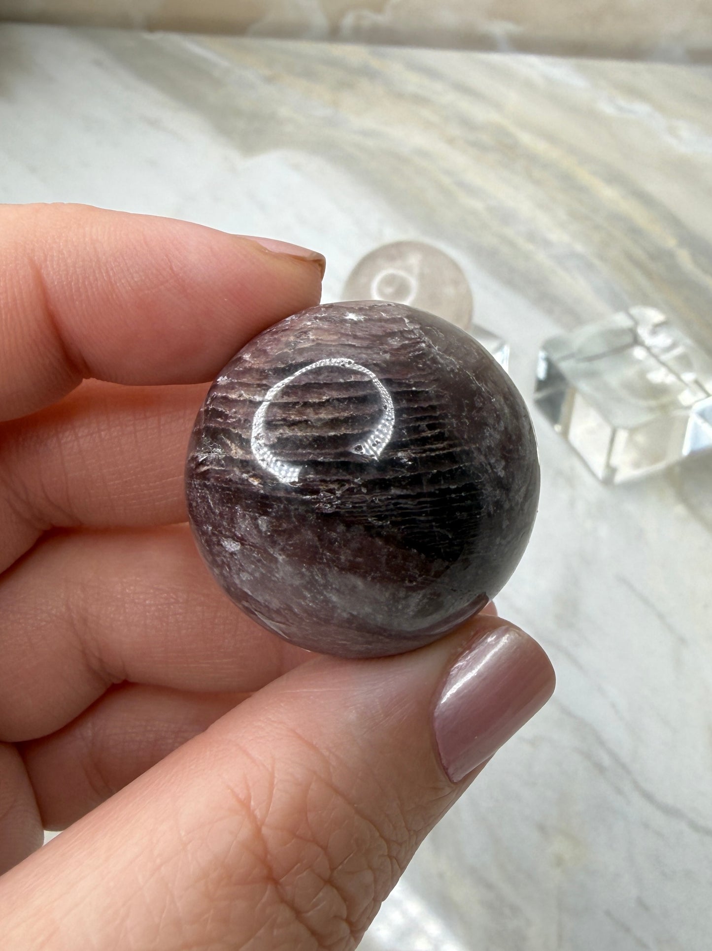 Pink Lithium Sphere from Brazil