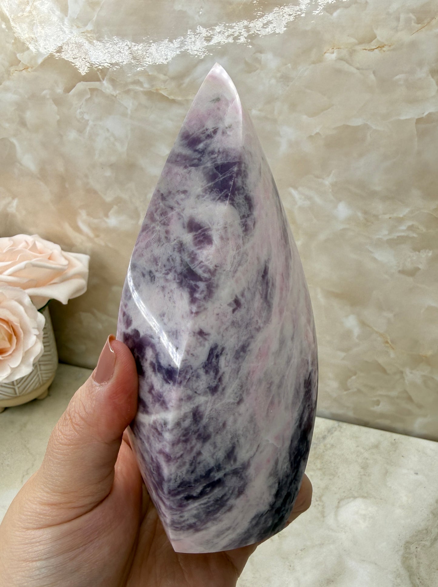 Rare Pink Sodalite Flame