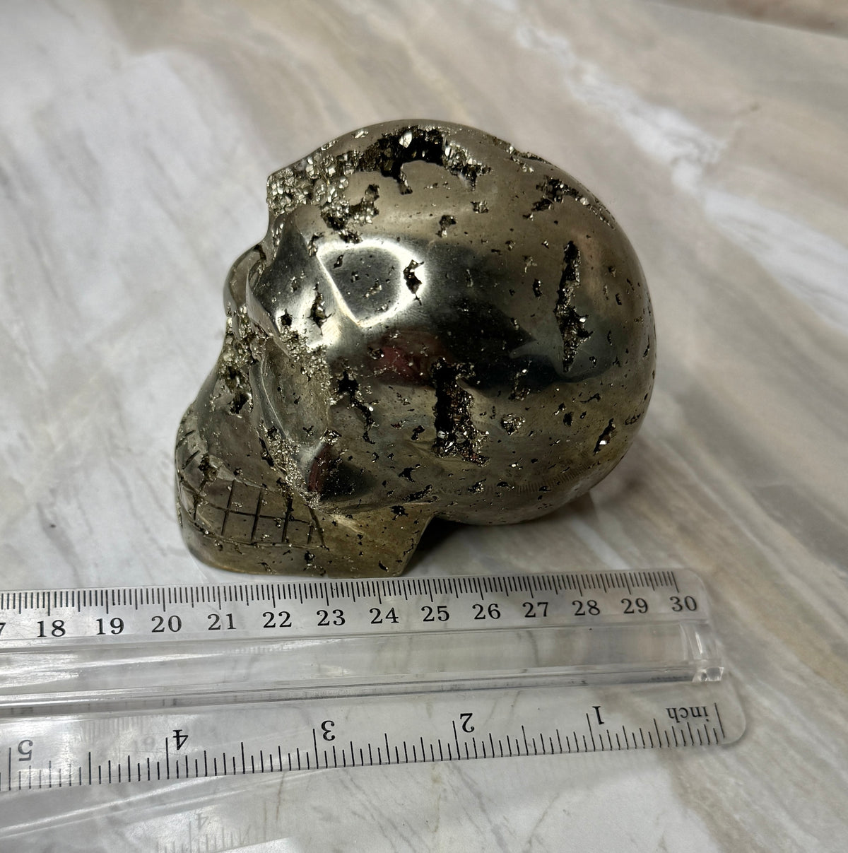 Pyrite Skull
