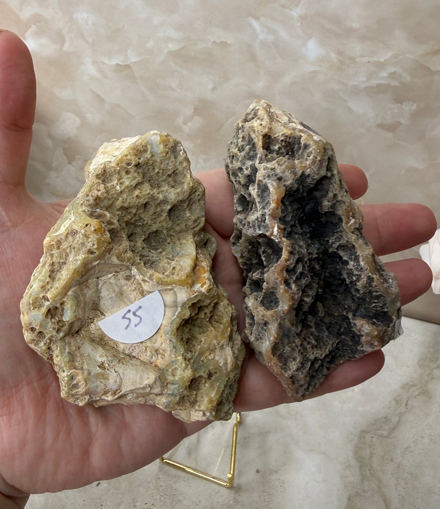 Indonesian Agate Pair