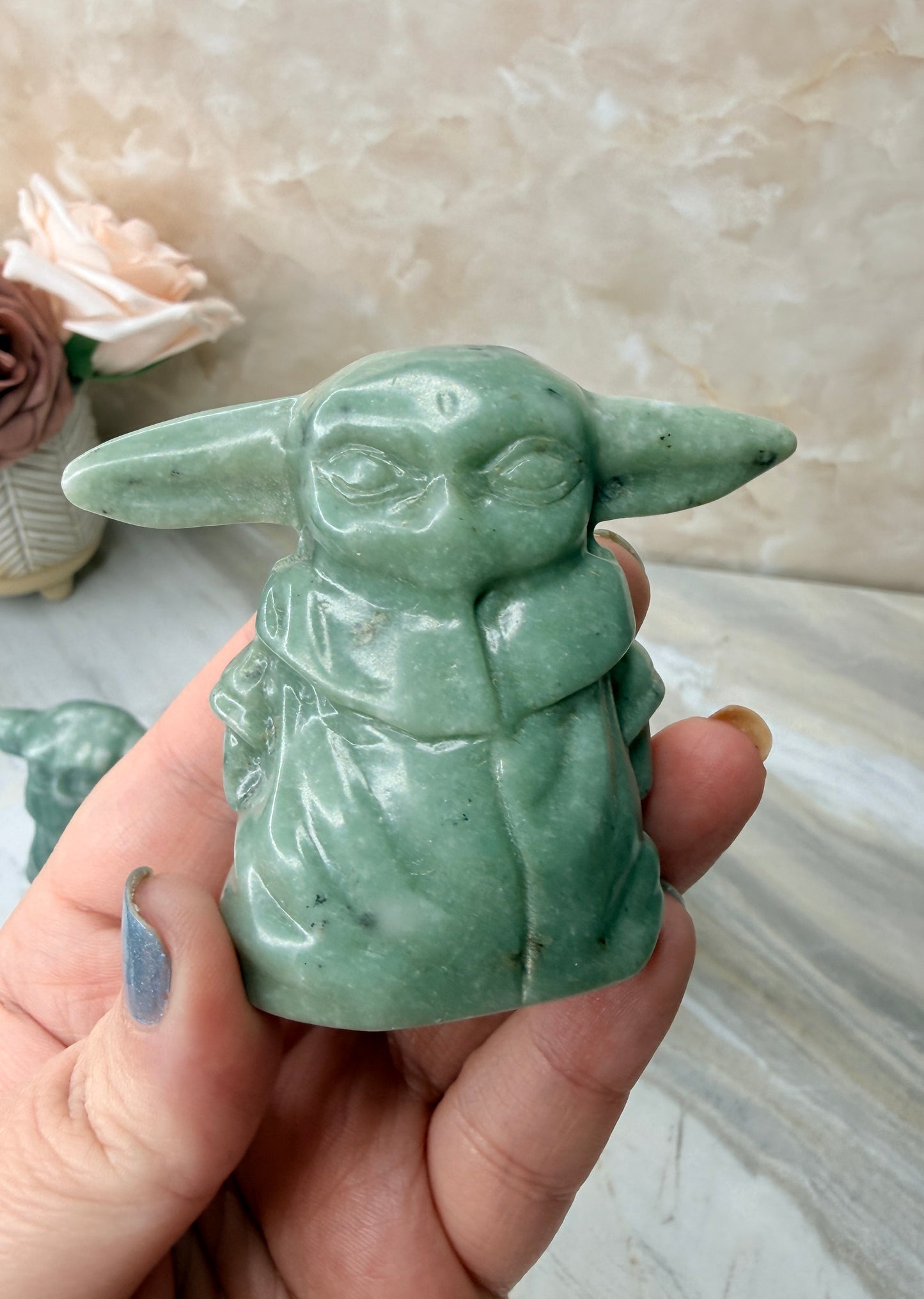 Jade Grogu Carving