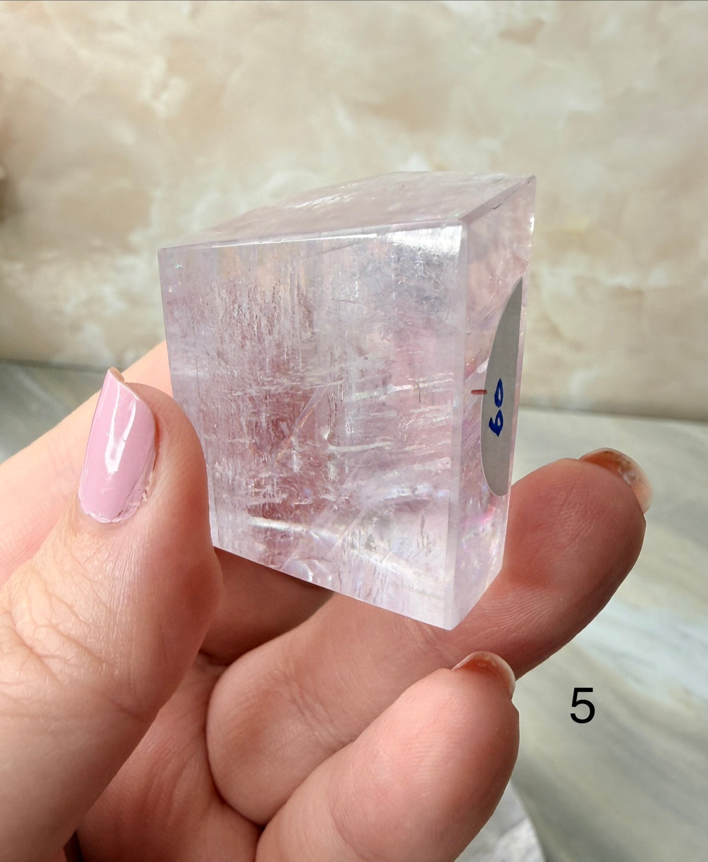 Fully Polished Purple Calcite from Madagascar