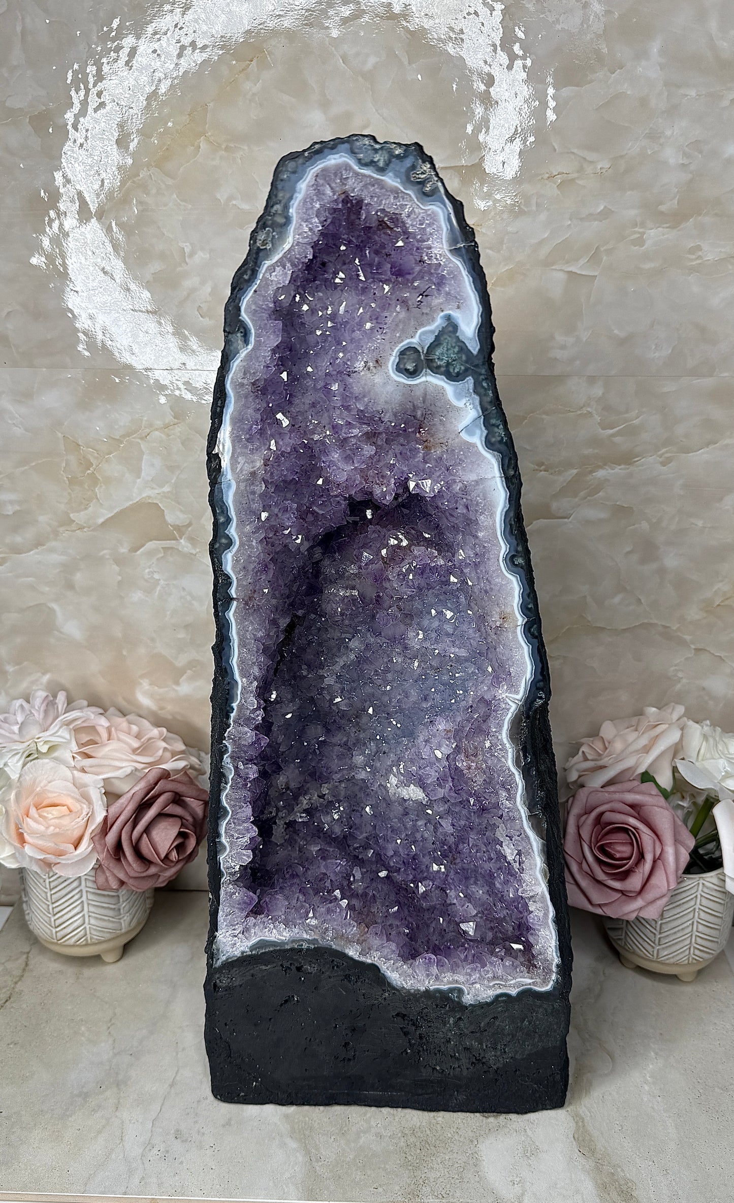 Unique Amethyst & Agate Cathedral from Brazil
