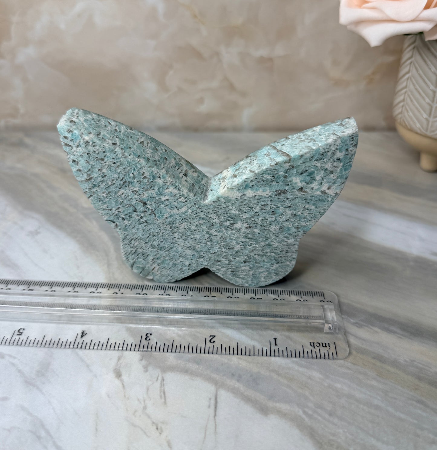 Amazonite Self-standing Butterfly