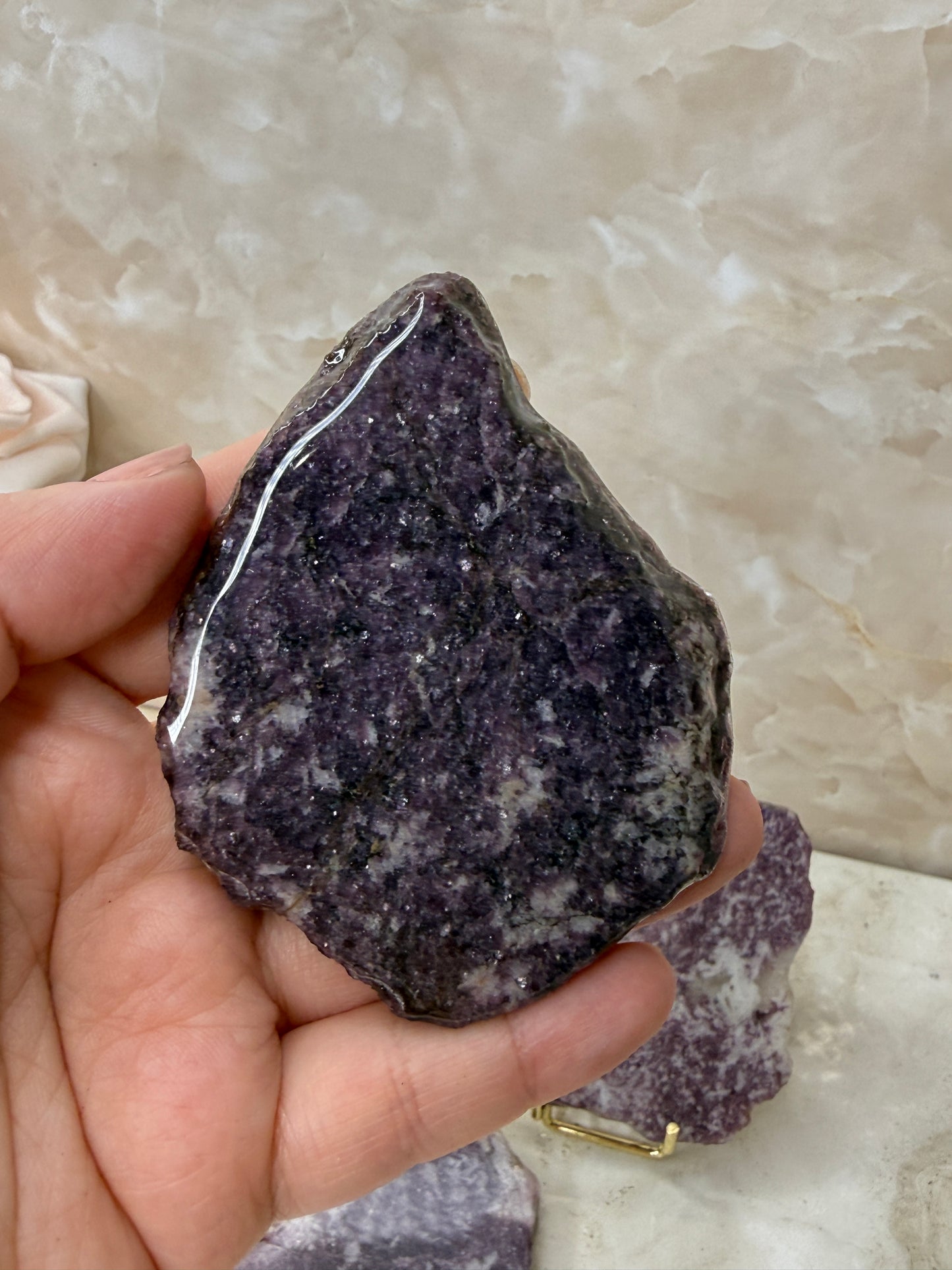 Lepidolite Slab from Namibia