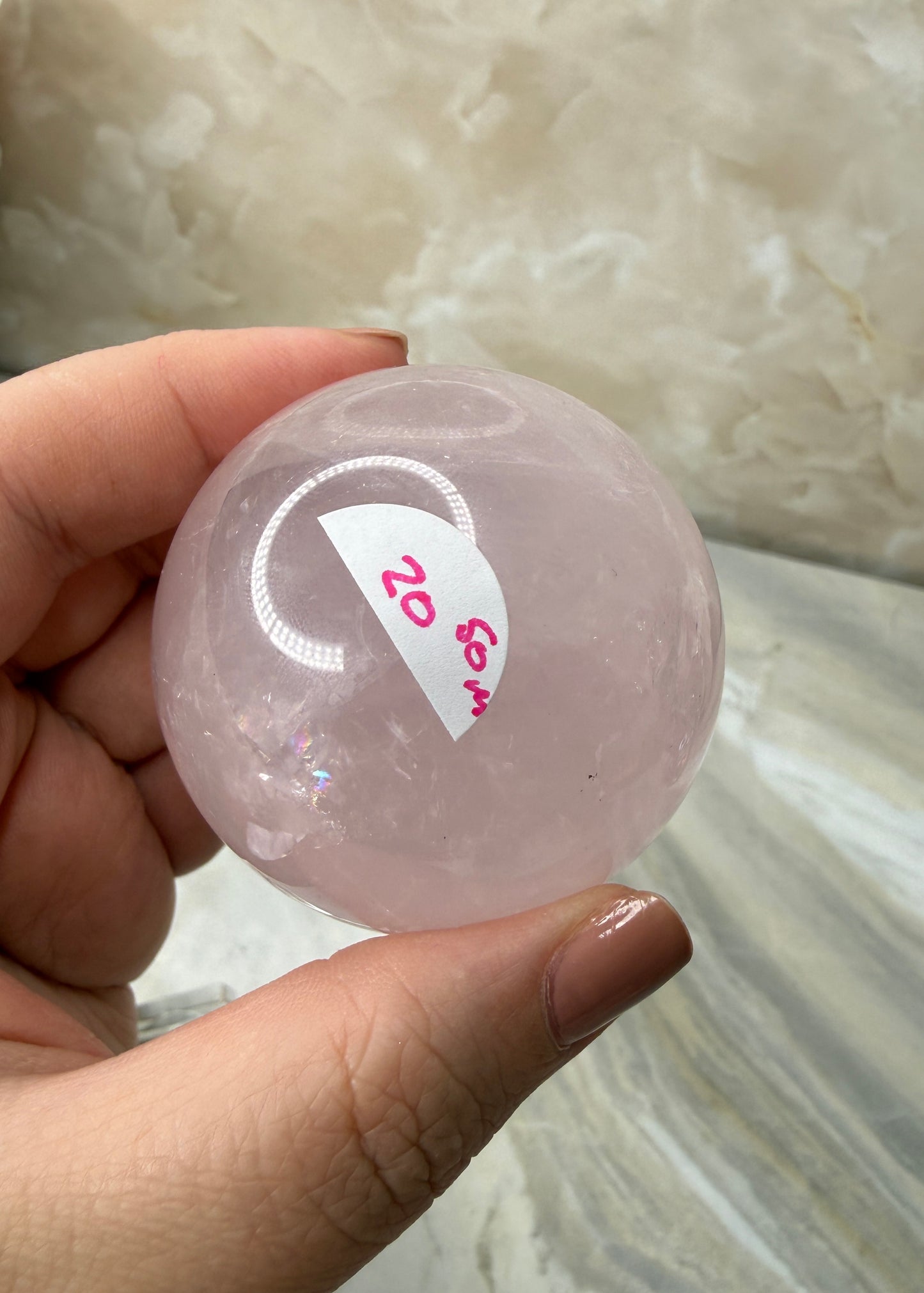 Rose Quartz Sphere 50mm