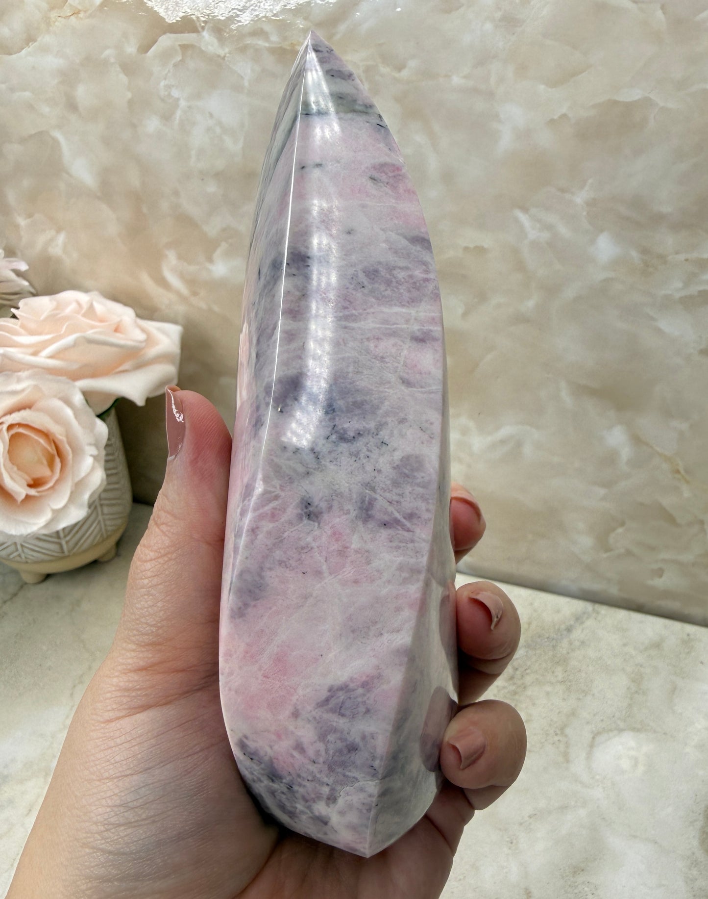 Rare Pink Sodalite Flame
