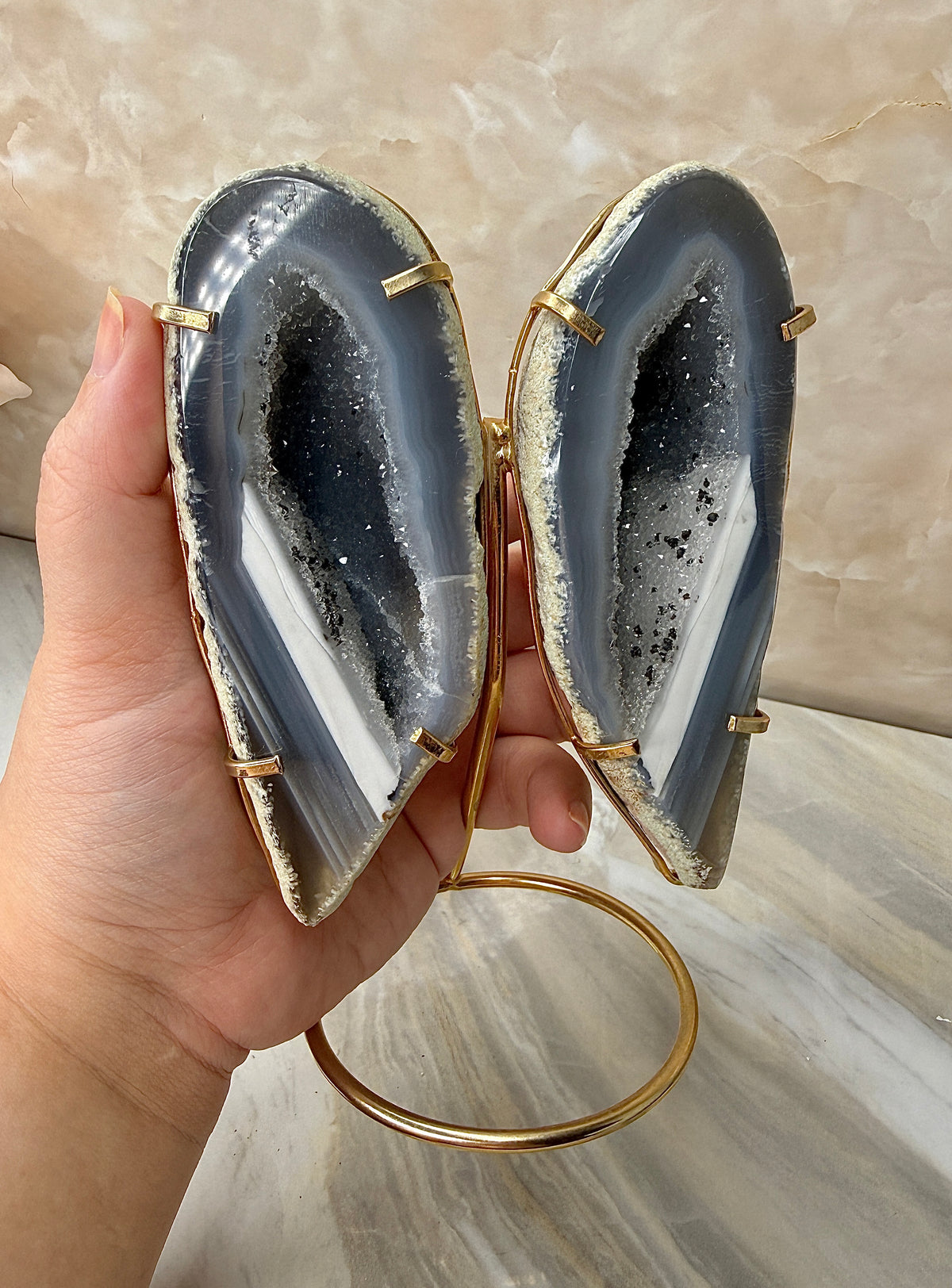 Brazilian Agate Wing Set