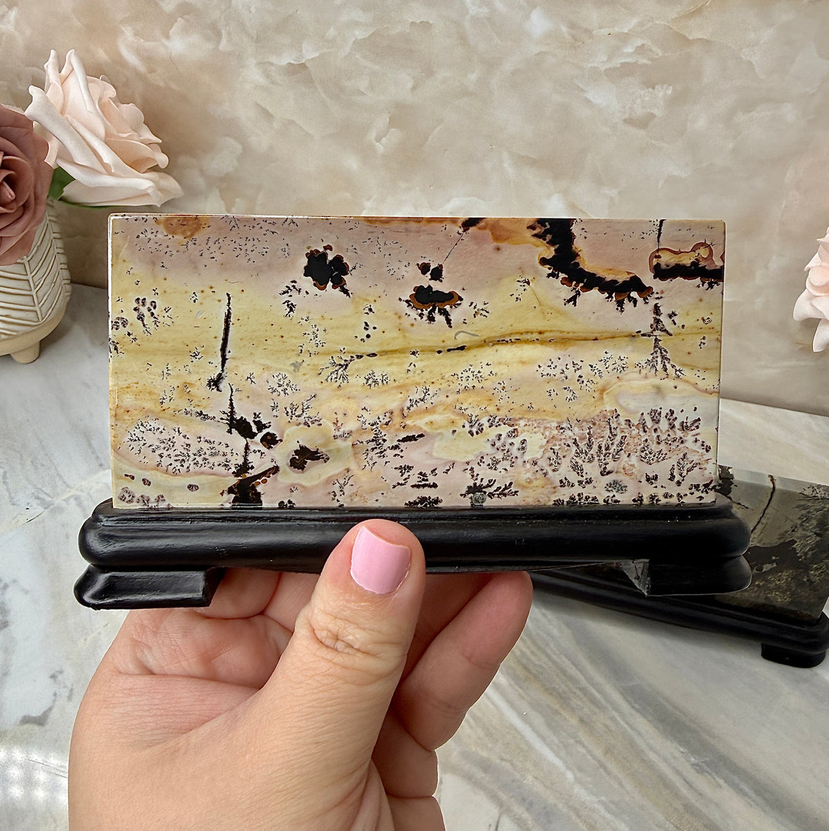 Picture Jasper Slab on Stand