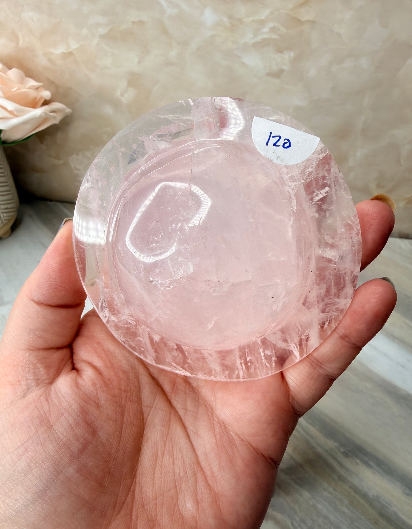 Custom Rose Quartz Planet from Brazil