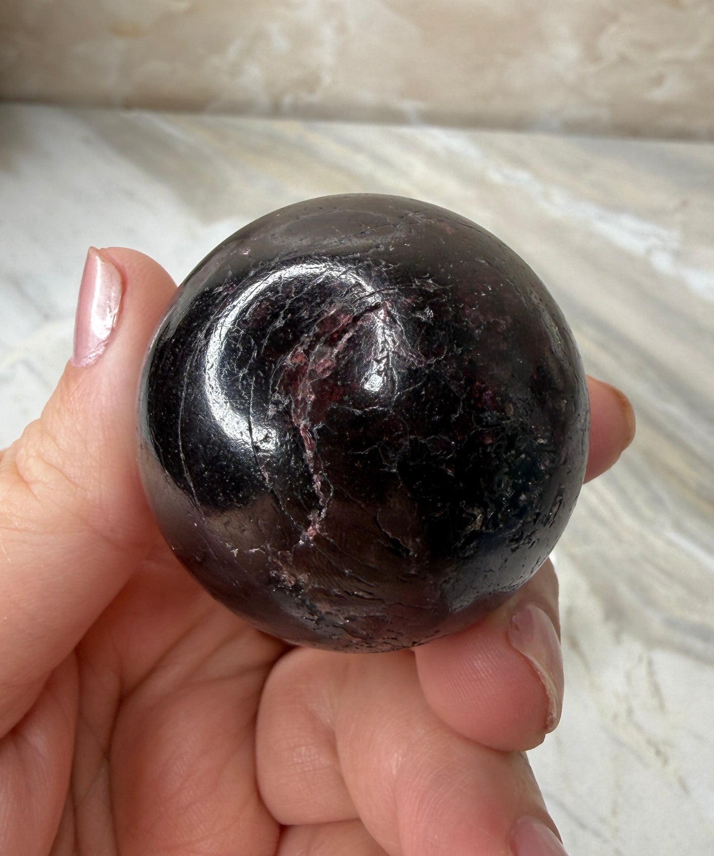 Star Garnet Sphere from Brazil