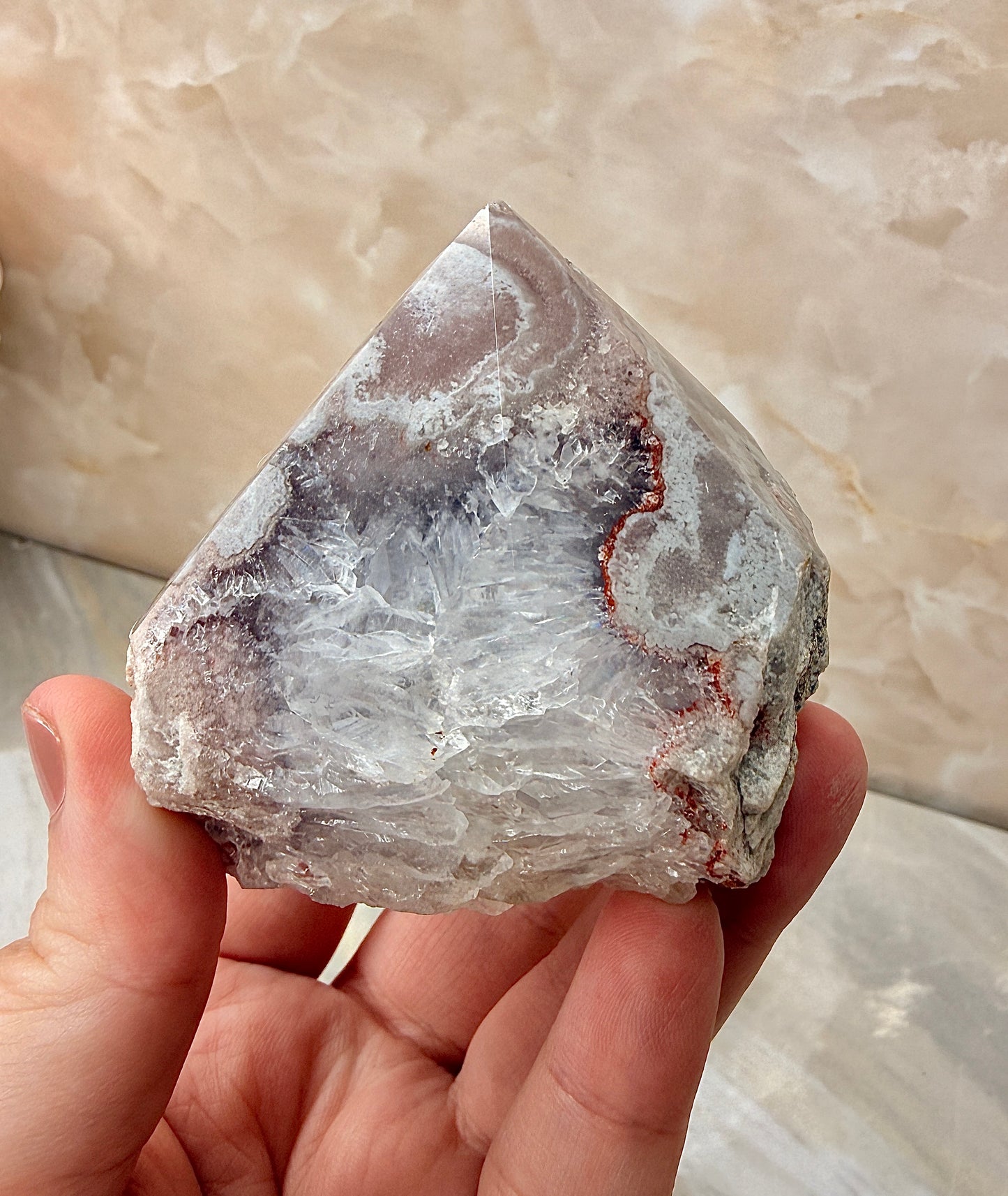 Pink Amethyst Top Polished Point