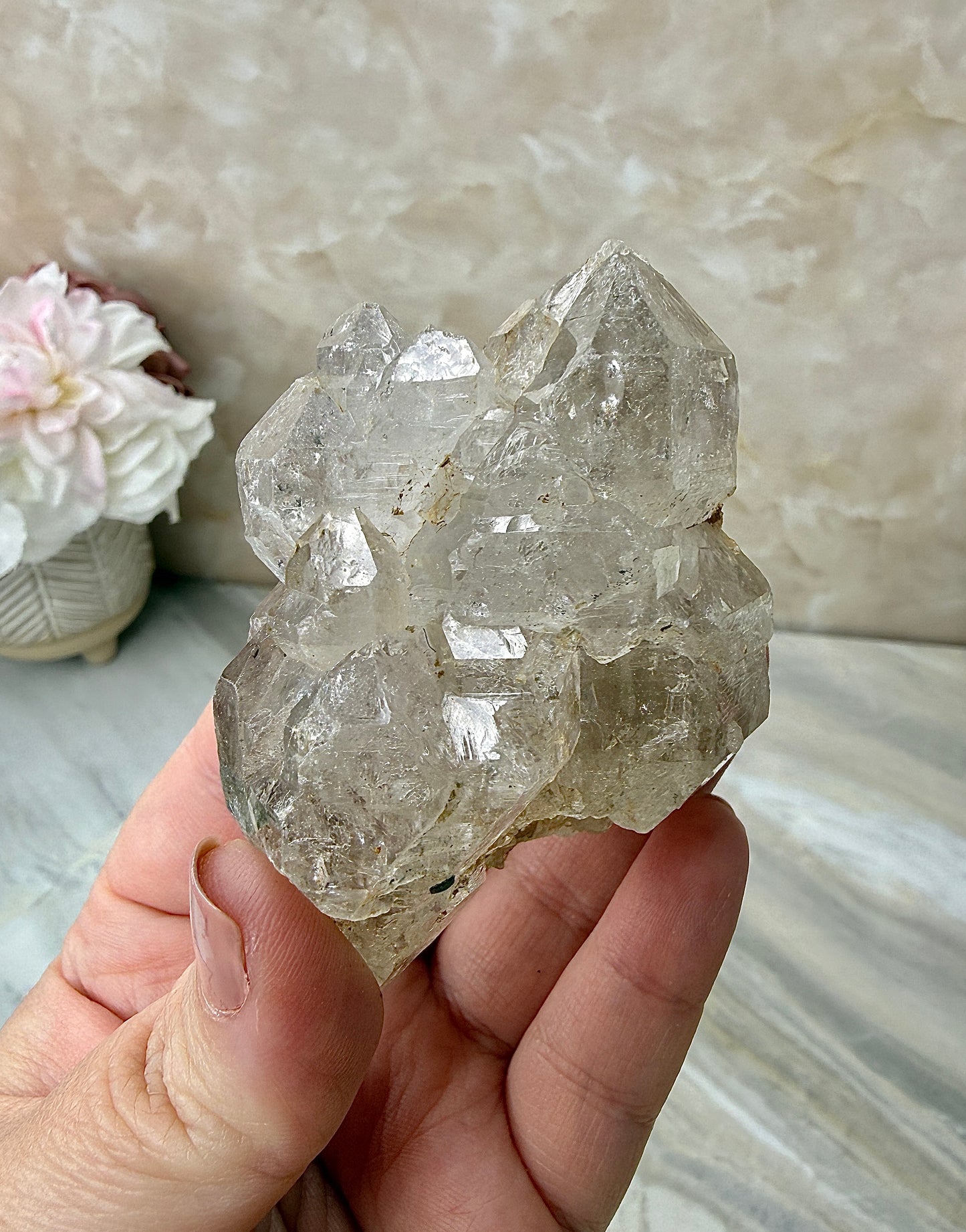 High Quality Smokey Elestial Quartz