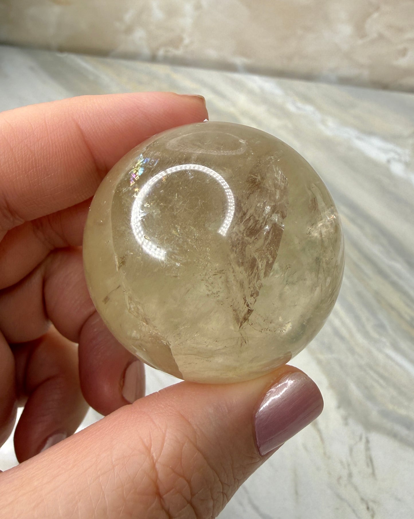 Citrine Sphere 40mm from Brazil