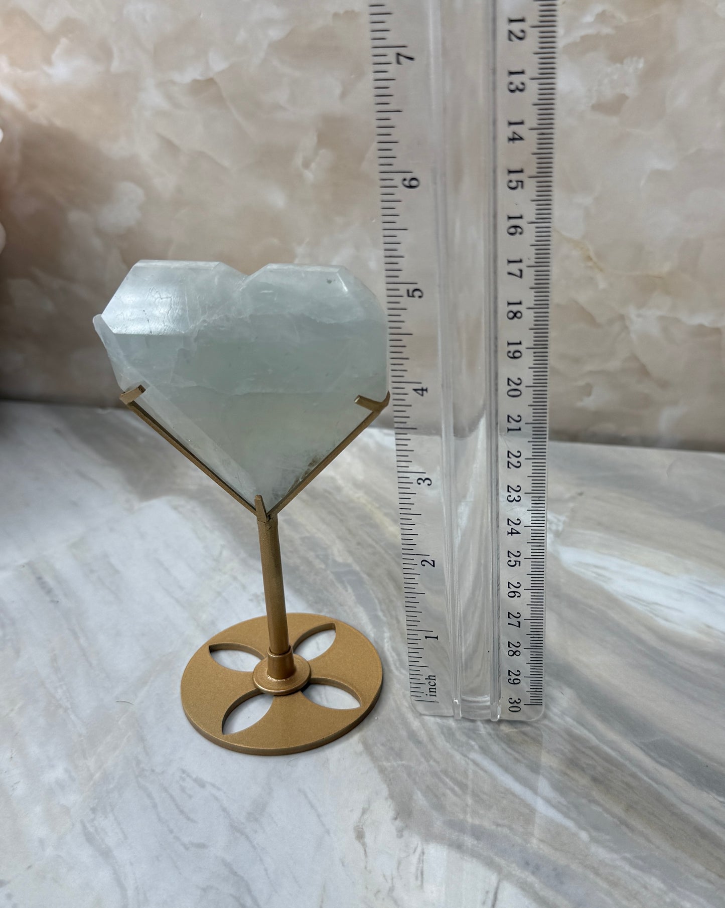 Fluorite Heart on Stand