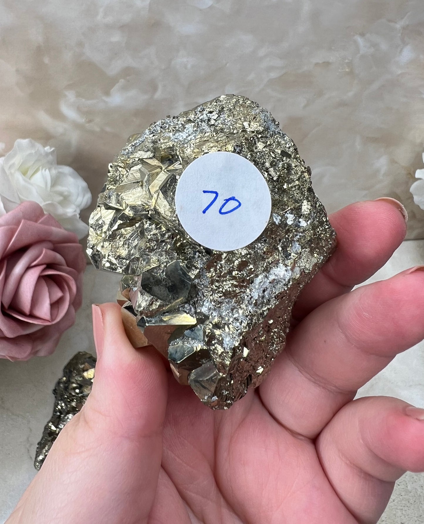 Octahedral Peruvian Pyrite Cluster