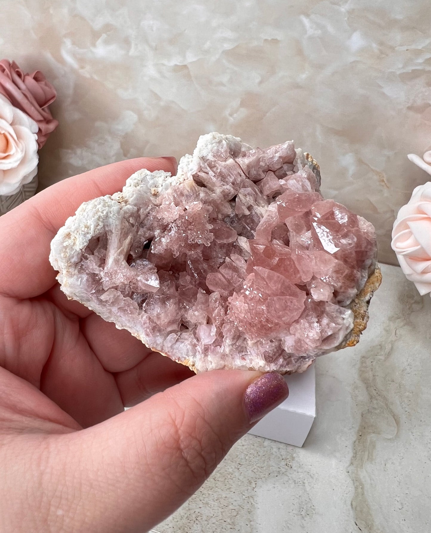 Pink Amethyst Geode from Argentina