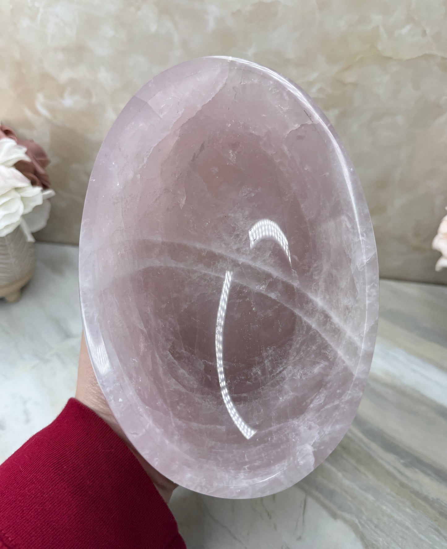 Rose Quartz Bowl from Madagascar