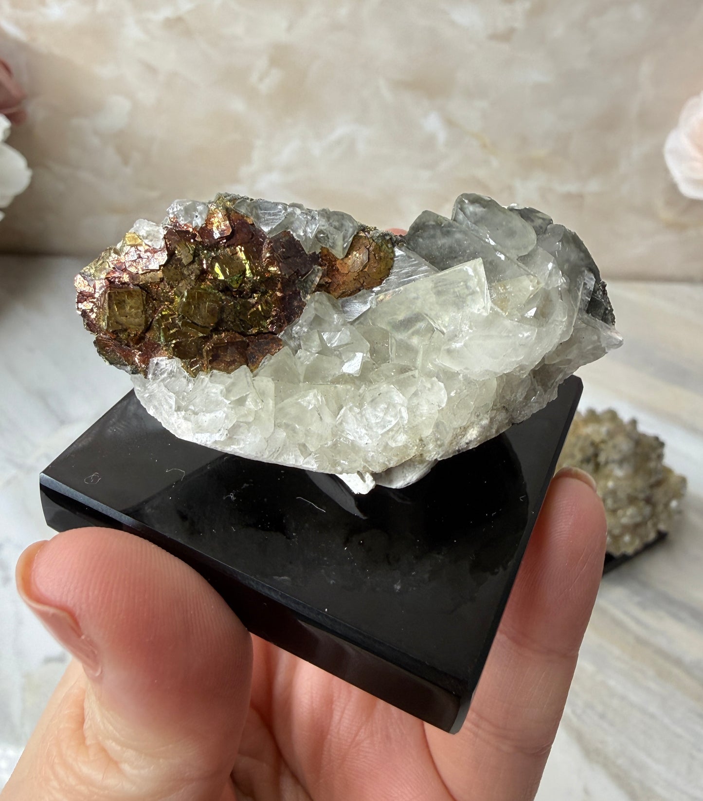 Calcite & Sulphurpyrite Cluster