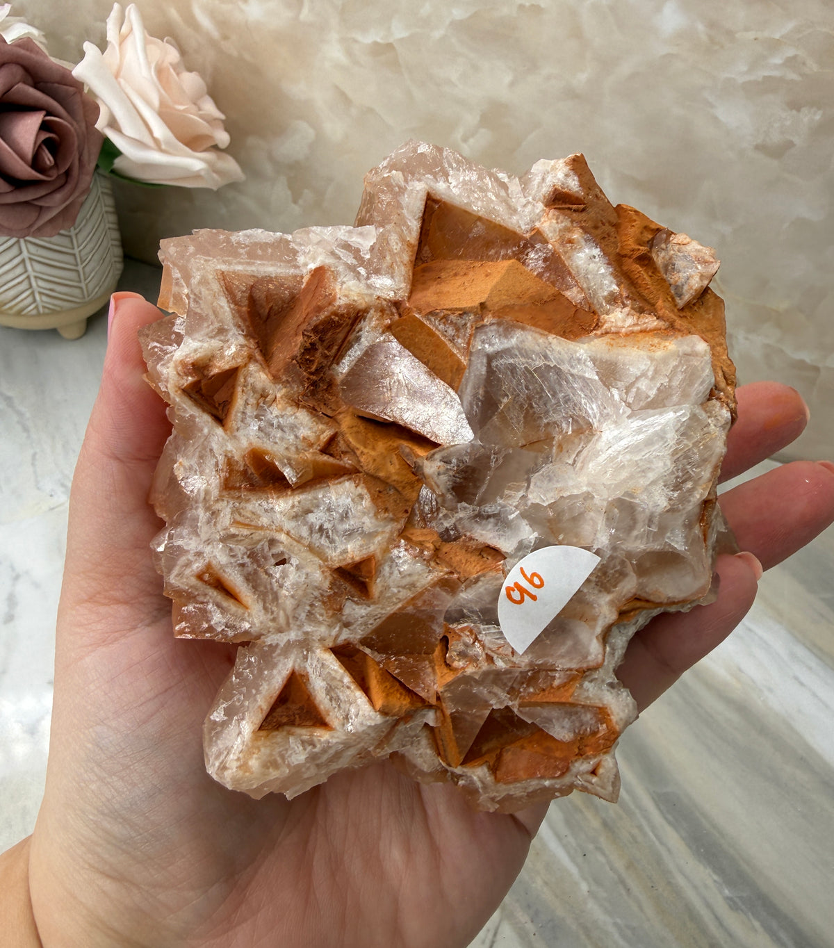 Pink/Peach Dogtooth Calcite