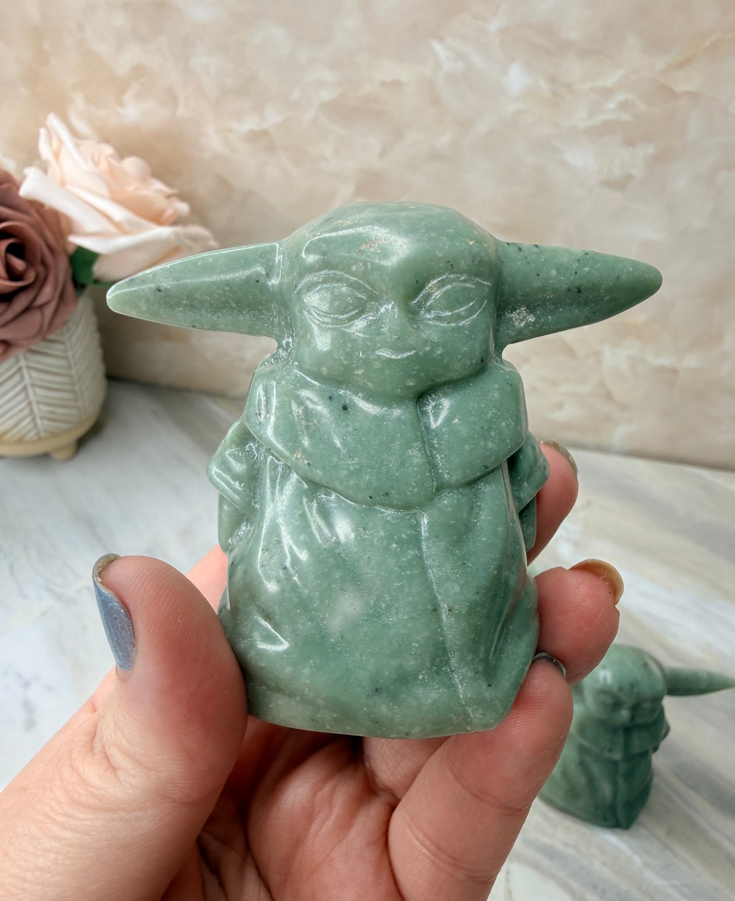 Jade Grogu Carving