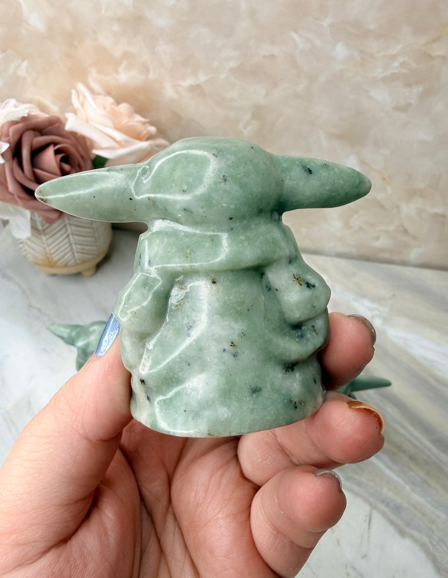 Jade Grogu Carving
