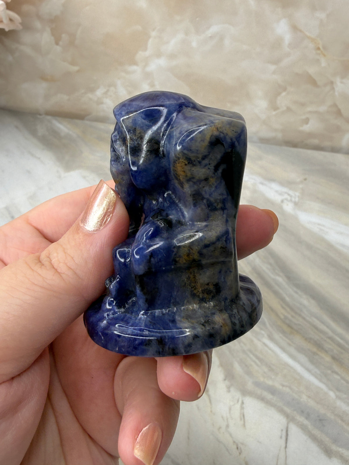Sodalite Scream Carving