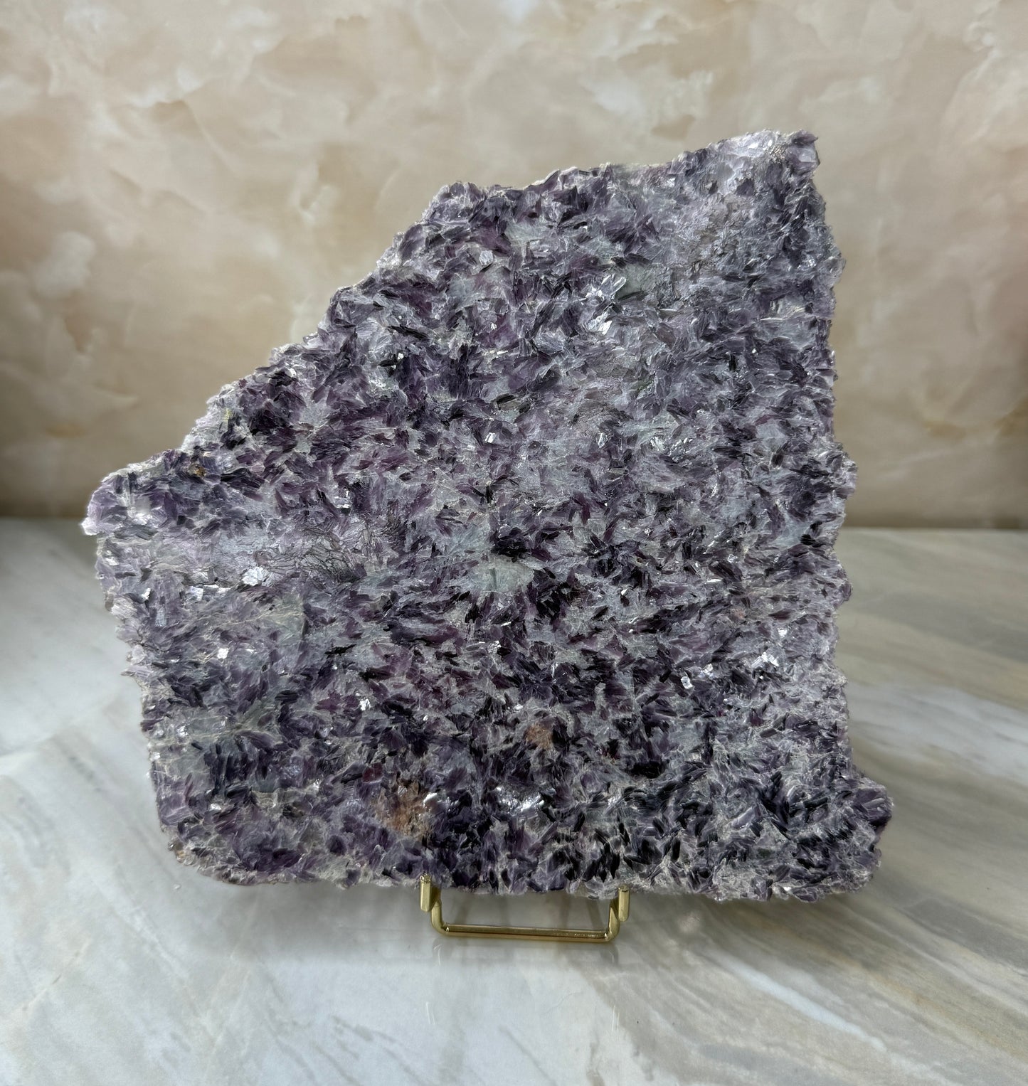 Lepidolite & Cleavelandite Slab from Brazil
