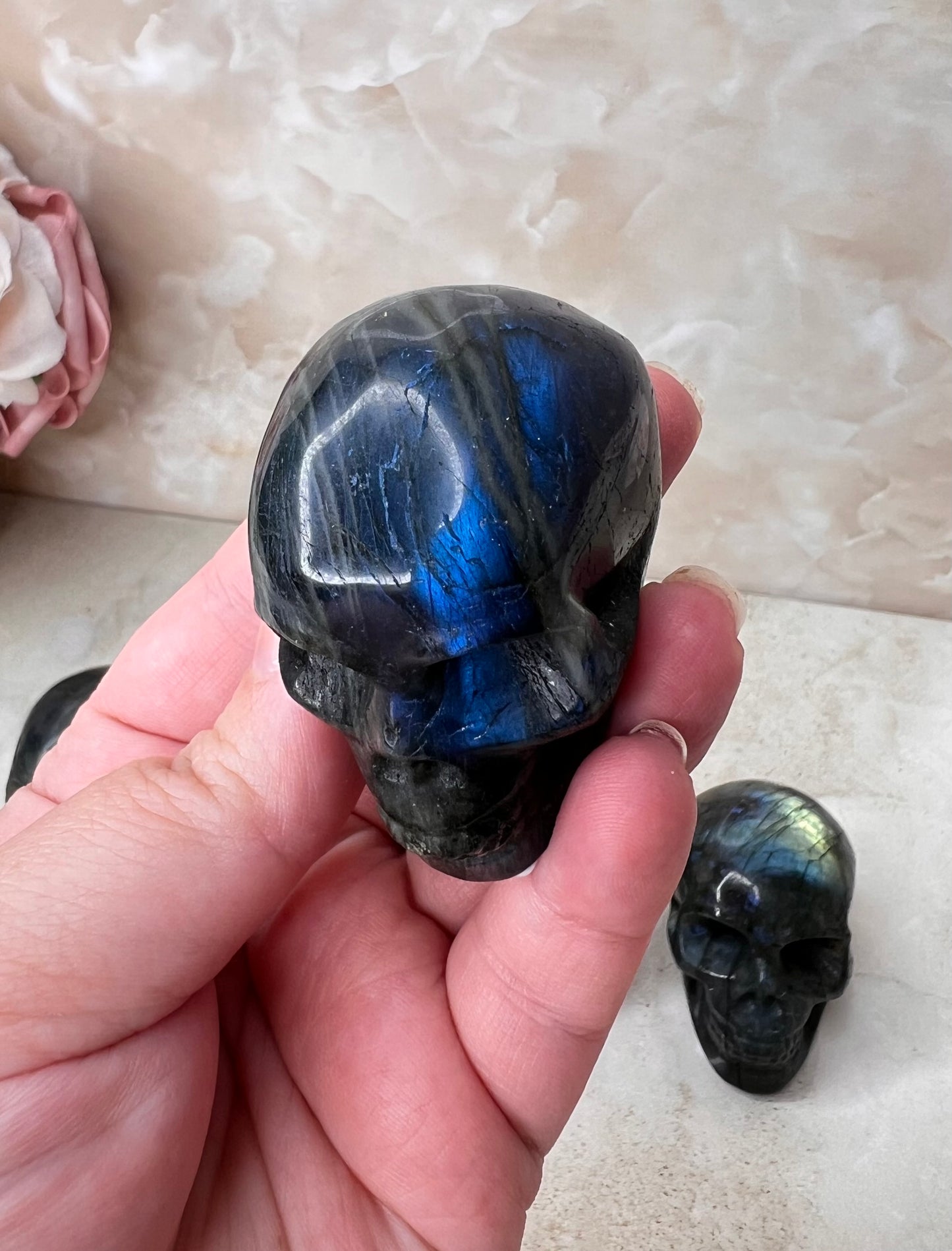 Labradorite Skull