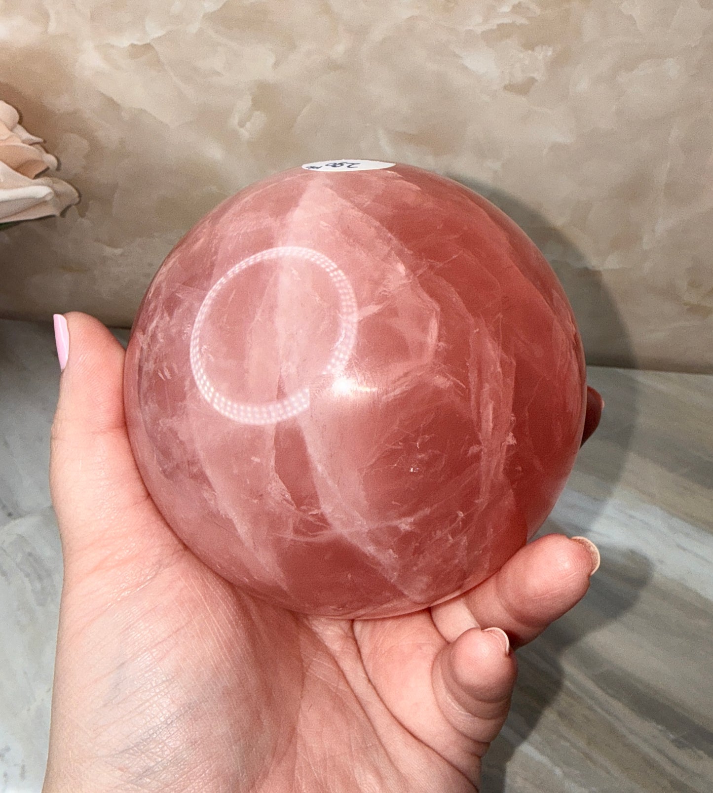 High Quality Rose Quartz Sphere 105mm