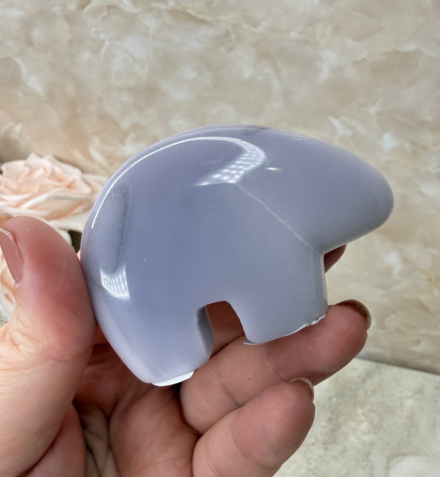 Lavender Fluorite Bear